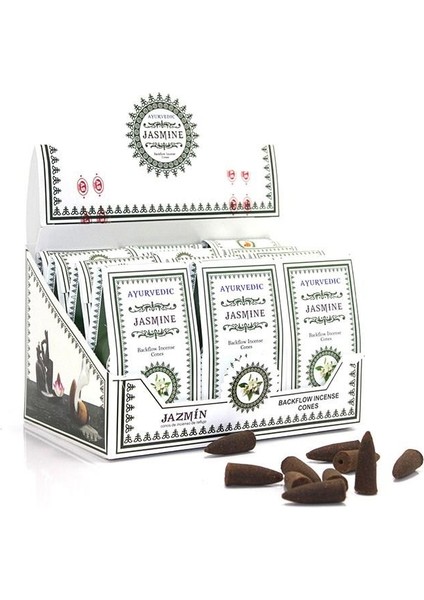 120 Adet Ayurvedic Konik Zen greri Akıştütsü Jasmine Aromalı