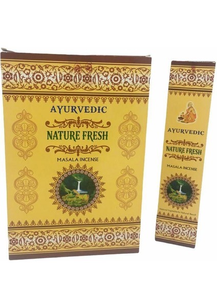 216 Adet Çubuk Tütsü Ayurvedic Nature Fresh Aromalı Tütsü