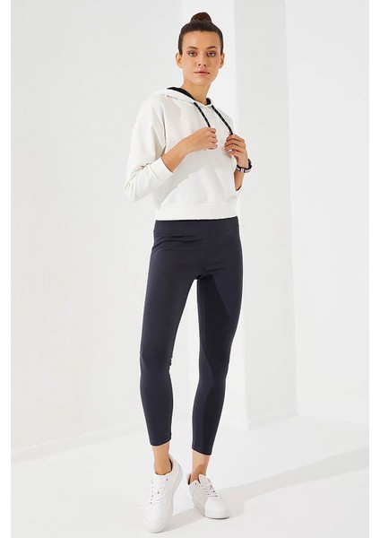 Antrasit Kadın Yüksek Bel Termal Slim Fit Dar Paça TAYT-94577