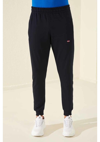 Lacivert Erkek Fermuar Cepli Dar Kesim Jogger Eşofman ALT-84343