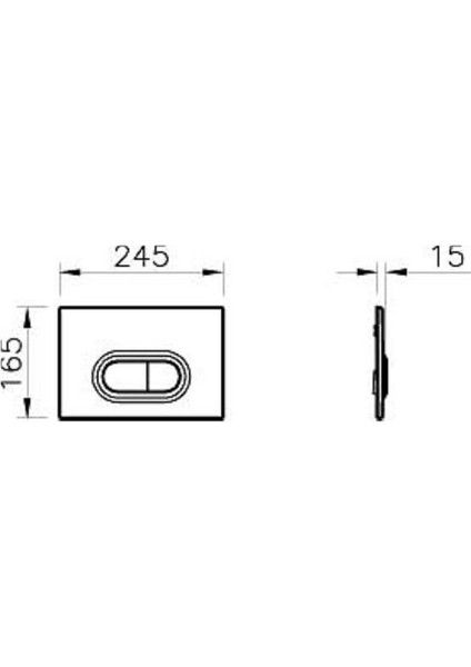 Loop O 740-0586 Gömme Rezervuar Kumanda Paneli