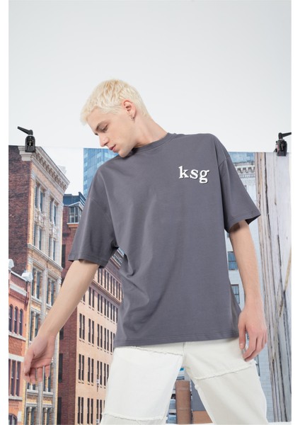 Unisex Ksg Tshirt Antrasit