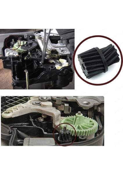 ESC EDP645 Mercedes W203 W211 W209 A209 İçin Kapı Kilit Dişlisi 2037200135 fiyatları