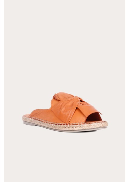 Taba Deri Kadın Espadril Terlik fiyatları