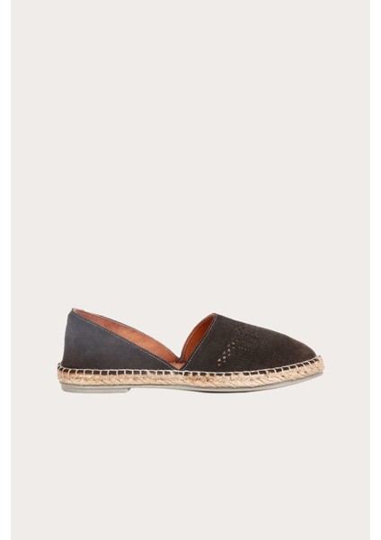 Bueno Haki Süet Kadın Espadril Babet