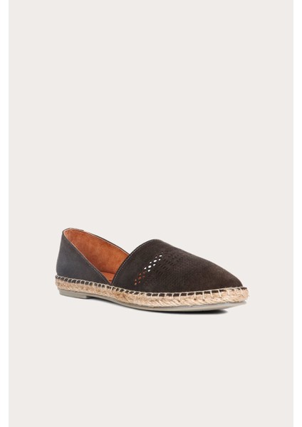 Bueno Haki Süet Kadın Espadril Babet