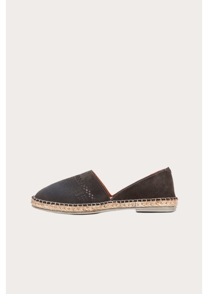 Bueno Haki Süet Kadın Espadril Babet