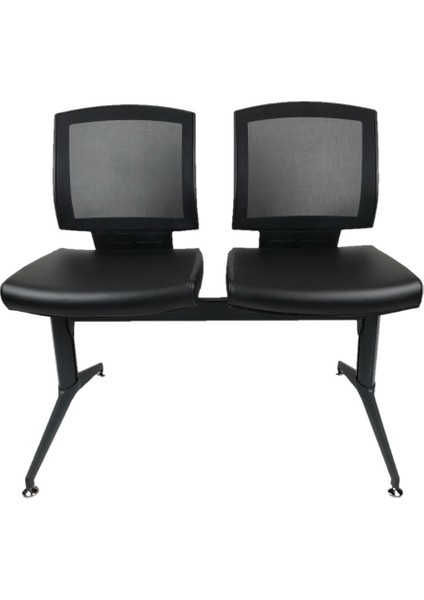 Reks Ikili Bekleme Koltuğu 322 F (Siyah Deri) fiyatları