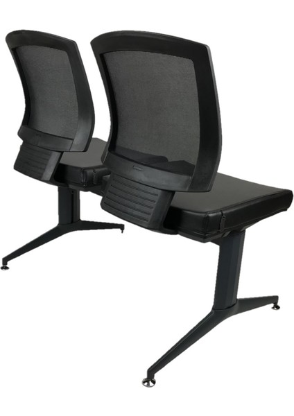 Reks Ikili Bekleme Koltuğu 322 F (Siyah Deri) fırsatları