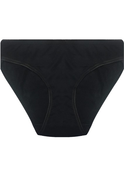 3 Adet Siyah Renk Iz Yapmaz Slip Külot