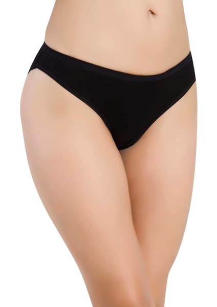 Jel 6 Adet Siyah Renk Bambu Bikini Külot