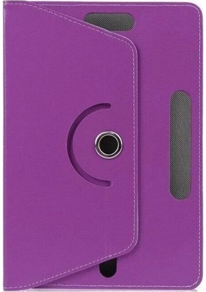 Alcatel 1t 10 10.1" 360°UNIVERSAL Tablet Kılıfı ve Nano Ekran Koruyucu Mor