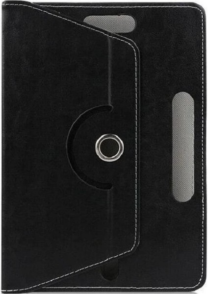 Alcatel Smart Tab7 Wifi 7" 360°UNIVERSAL Tablet Kılıfı ve Nano Ekran Koruyucu Siyah