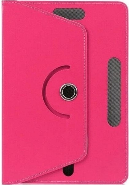 Alcatel Smart Tab7 Wifi 7" 360°UNIVERSAL Tablet Kılıfı ve Nano Ekran Koruyucu Pembe