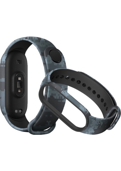 Xiaomi Mi Band 3/4 Uyumlu Kamuflaj Desenli Akıllı Bileklik Kordon Kayış Silikon fırsatları