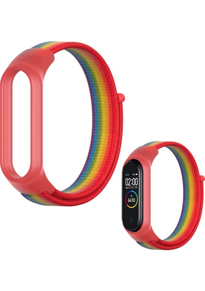 Xiaomi Mi Band 5/6 Uyumlu Spor Dokuma Akıllı Bileklik Kordon Kayış