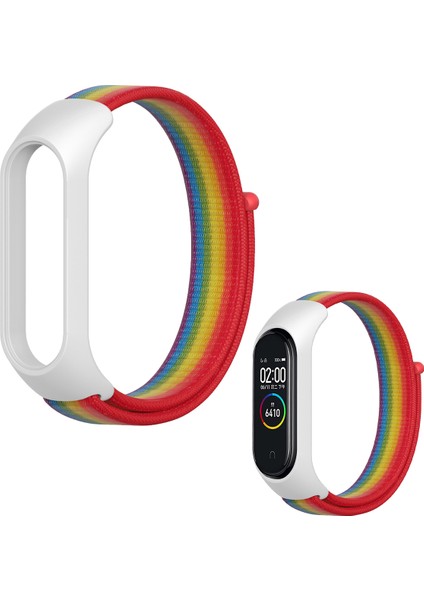 Xiaomi Mi Band 5/6 Uyumlu Spor Dokuma Akıllı Bileklik Kordon Kayış