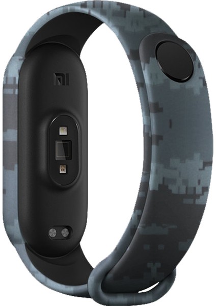 Xiaomi Mi Band 3/4 Uyumlu Kamuflaj Desenli Akıllı Bileklik Kordon Kayış Silikon modelleri