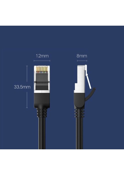 Cat6 Pure Metal Konnektör Utp Ethernet Kablosu 15 Metre