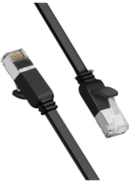 Cat6 Flat Pure Copper Metal Konnektör UTP Ethernet Kablosu 5 Metre indirimleri