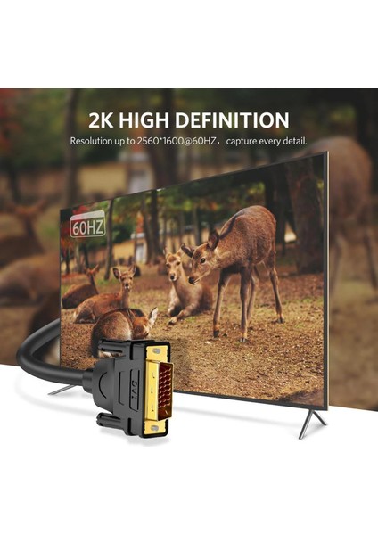 24+1 DVI To DVI Görüntü Aktarma Kablosu 8 Metre