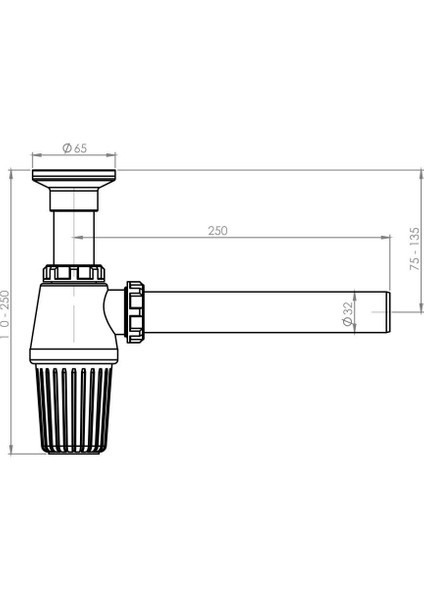 Taslı Lavabo Sifonu Q32