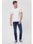 Polo Yaka Kısa Kol Dar KalıpDesenli Mixed Beyaz Erkek T-Shirt 1