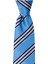 Mavi Çizgili 8 cm Genişliğinde Kravat 1