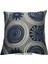 Çiçek Desenli Lacivert Kırlent Kılıfı 45CM*45CM 1