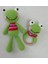 Sevimli Kurbağa ve Çıngırak Set Amigurumi Organik Oyuncak 1