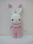 Pembe Miniş Tavşan Uyku Arkadaşı Amigurumi Organik Oyuncak 1