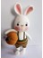 Tavşan Sunny ve Bal Kabağı Amigurumi Organik Oyuncak 2