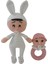 Emzikli Bebek Tavşan Seti Amigurumi Organik Oyuncak 1