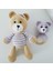 Ayıcık Boby ve Çıngırak Takımı Amigurumi Organik Oyuncak 1