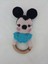 Mickey Mouse Amigurumi Çıngırak ve Emzik Zinciri Takımı 2