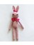 Şeker Tavşan Uyku Arkadaşı Amigurumi Organik Oyuncak 1