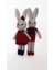 Bay ve Bayan King Tavşan Çifti Amigurumi Organik Oyuncak 1