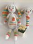 Şapşik Tavşan Uyku Arkadaşı ve Çıngırak Amigurumi Organik Oyuncak 1
