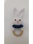 Sevimli Tavşan Çıngırak Amigurumi Organik Oyuncak 2