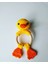 Ördek Diş Kaşıyıcı Çıngırak Amigurumi Organik Oyuncak 1