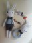 Erkek Tavşan Seti Amigurumi Organik Oyuncak 1