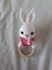 Şirin Tavşan Çıngırak Amigurumi Organik Oyuncak 1