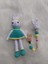 Şirin Tavşan Uyku Arkadaşı ve Emzik Zinciri Amigurumi Organik Oyu 1