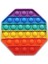 Pop It Duyusal Zihinsel Oyuncak ( Rainbow Renk, Sekizgen ) 1