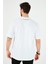 Oversize Yazı Baskılı Bisiklet Yaka % 100 Pamuk T Shirt Erkek T Shirt 5721020 5