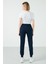 Slim Fit Belden Bağlamalı Pamuklu Jogger Eşofman Altı Kadın Eşofman Altı F10BY 5