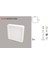 Ct 5272 25W Alm. S.Ü Led Armatür Kare (Beyaz) 2