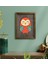 Gift Baykuş Tasarımlı Doğal Masif Ahşap Çerçeveli Tablo 45X65CM-2 2