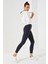 Antrasit Kadın Yüksek Bel Termal Slim Fit Dar Paça TAYT-94577 5