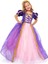 Peoniakids Rapunzel Kız Çocuk Elbise - Taçlı Pelerinli Tarlatanlı Rapunzel Kostüm - Disney Kostüm 2